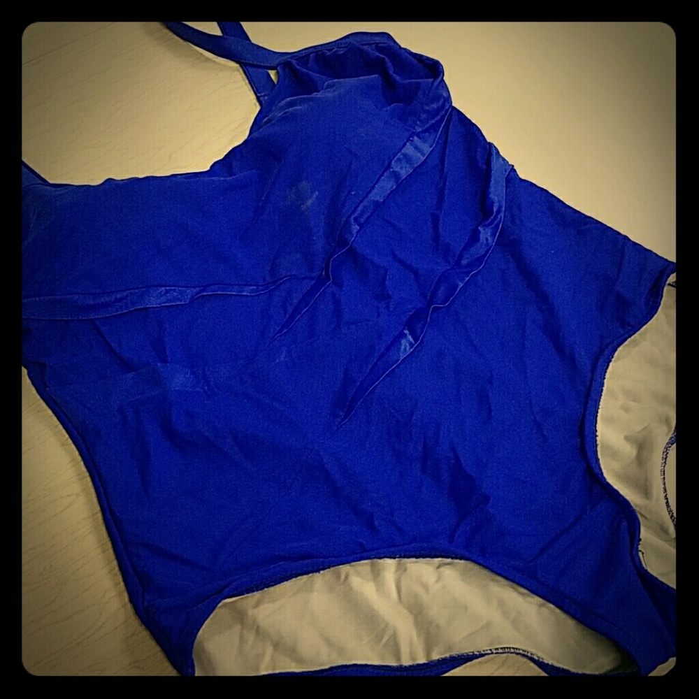 Blue 1 Piece Swimsuit 20w